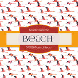 Tropical Beach Digital Paper DP7088 - Digital Paper Shop
