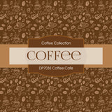 Coffee Cafe Digital Paper DP7035 - Digital Paper Shop