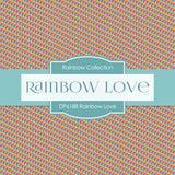 Rainbow Love Digital Paper DP6188B - Digital Paper Shop