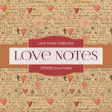 Love Notes Digital Paper DP6959 - Digital Paper Shop