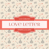 Love Letter Digital Paper DP6095 - Digital Paper Shop