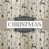 Christmas Trail Digital Paper DP1589 - Digital Paper Shop