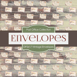 Vintage Envelopes Digital Paper DP2617 - Digital Paper Shop