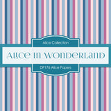 Alice In Wonderland Digital Paper DP176 - Digital Paper Shop