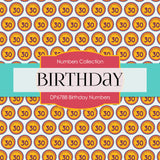 Birthday Numbers Digital Paper DP6788 - Digital Paper Shop