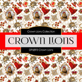 Crown Lions Digital Paper DP6893 - Digital Paper Shop