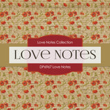 Love Notes Digital Paper DP6967 - Digital Paper Shop