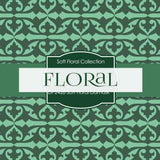 Soft Floral Damask Digital Paper DP2428 - Digital Paper Shop