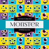 Monsters Digital Paper DP4904 - Digital Paper Shop