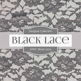 Black Lace Digital Paper DP871 - Digital Paper Shop