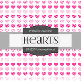 Patterned Heart Digital Paper DP6237A - Digital Paper Shop