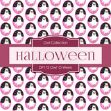 Owl' O Ween Digital Paper DP173 - Digital Paper Shop