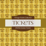 Golden Ticket Digital Paper DP6926 - Digital Paper Shop