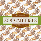Zoo Animals Digital Paper DP6512 - Digital Paper Shop