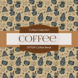 Coffee Break Digital Paper DP7039 - Digital Paper Shop