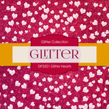 Glitter Hearts Digital Paper DP3321 - Digital Paper Shop