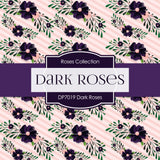 Dark Roses Digital Paper DP7019 - Digital Paper Shop