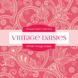 Vintage Daisies Digital Paper DP983 - Digital Paper Shop