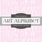 Art Deco Alphabet Digital Paper DP6236A - Digital Paper Shop