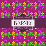 Barney The Dinosaur Digital Paper DP1350 - Digital Paper Shop
