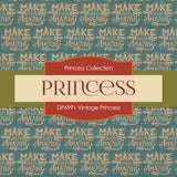 Vintage Princess Digital Paper DP6991 - Digital Paper Shop