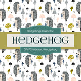 Abstract Hedgehog Digital Paper DP6705 - Digital Paper Shop