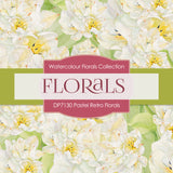 Pastel Retro Florals Digital Paper DP7130 - Digital Paper Shop