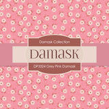 Grey Pink Damask Digital Paper DP3324 - Digital Paper Shop