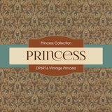 Vintage Princess Digital Paper DP6976 - Digital Paper Shop