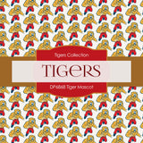Tiger Mascot Digital Paper DP6868 - Digital Paper Shop