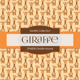 Giraffe Moods Digital Paper DP6828 - Digital Paper Shop