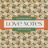 Love Notes Digital Paper DP6972 - Digital Paper Shop