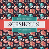 Seashells Digital Paper DP7105 - Digital Paper Shop