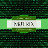 Matrix Numbers Digital Paper DP6773 - Digital Paper Shop