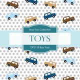 Boys Toys Digital Paper DP2118 - Digital Paper Shop