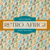 Retro Africa Digital Paper DP6671 - Digital Paper Shop