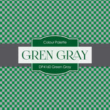 Green Gray Digital Paper DP4160 - Digital Paper Shop