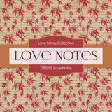 Love Notes Digital Paper DP6959 - Digital Paper Shop