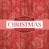 Christmas Flowers Digital Paper DP1588 - Digital Paper Shop