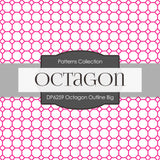Octagon Outline Big Digital Paper DP6259A - Digital Paper Shop