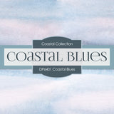Coastal Blues Digital Paper DP6401 - Digital Paper Shop
