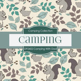 Camping With Dad Digital Paper DP2402 - Digital Paper Shop