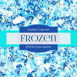 Frozen Splatter Digital Paper DP6733 - Digital Paper Shop