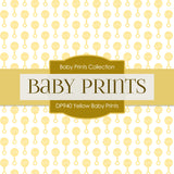 Yellow Baby Prints Digital Paper DP940 - Digital Paper Shop - 3