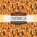 African Animals Digital Paper DP6679 - Digital Paper Shop