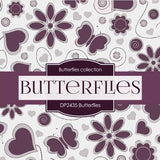 Butterflies Digital Paper DP2435 - Digital Paper Shop