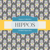 Hippo Boy Digital Paper DP6843 - Digital Paper Shop