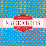 Mario Bros Digital Paper DP054 - Digital Paper Shop