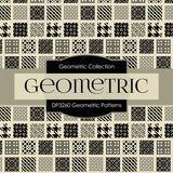 Geometric Patterns Digital Paper DP3260A - Digital Paper Shop