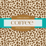 Coffee Sketch Digital Paper DP7052 - Digital Paper Shop